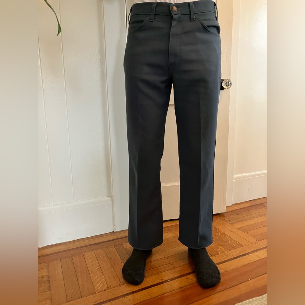 Vintage Levi’s black-tab trousers